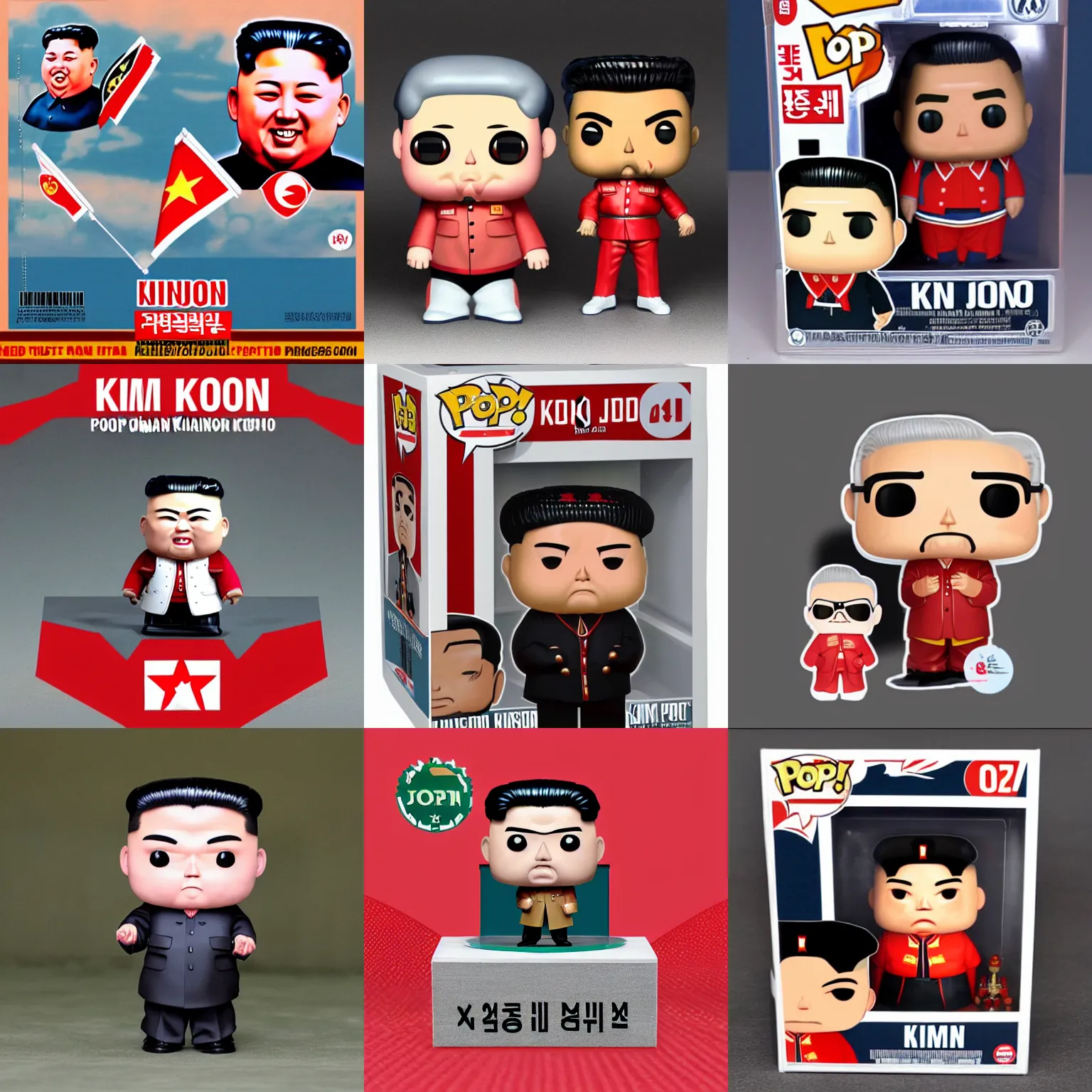 Prompt: Kim Jong un pop figure