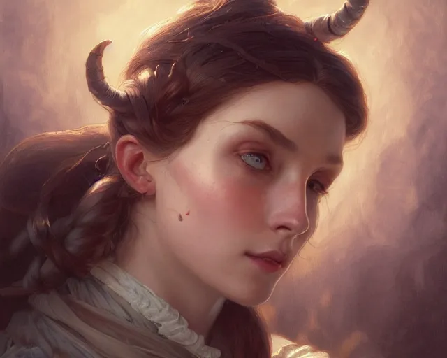 Image similar to photography of albrecht anker, deep focus, d & d, fantasy, intricate, elegant, highly detailed, digital painting, artstation, concept art, matte, sharp focus, illustration, hearthstone, art by artgerm and greg rutkowski and alphonse mucha