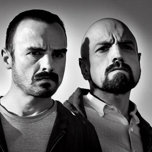 Image similar to mexican walter white and mexican jesse pinkman, cinematic lens, full shot, film still