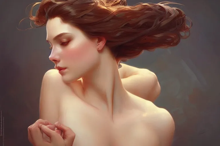 Image similar to Sensual beautiful perfect Polish woman, portrait, elegant, intricate, digital painting, artstation, concept art, smooth, sharp focus, illustration, art by artgerm and greg rutkowski and alphonse mucha