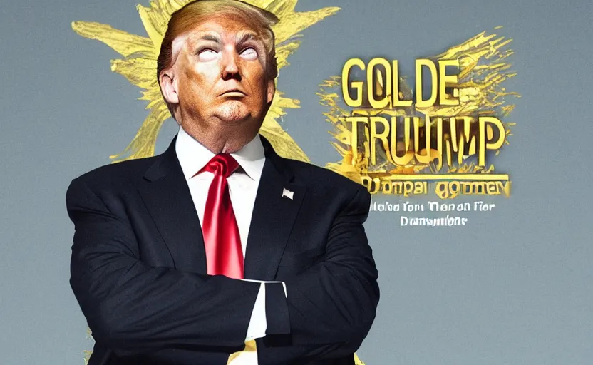 Prompt: golden god emperor donald trump