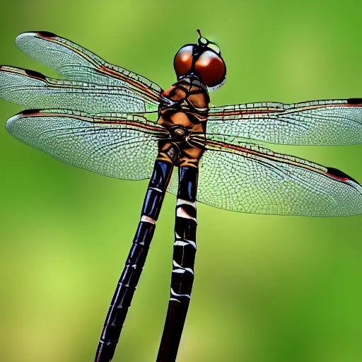 Prompt: common whitetail dragonfly photorealistic 4K