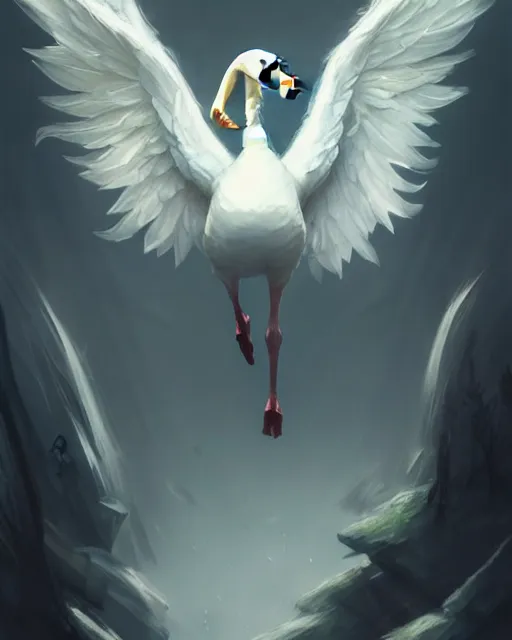 Prompt: Swan, Anthropomorphized, Angelic, Magical, Priest, D&D, artstation, fantasy, magic the gathering artwork, cinematic lighting, centered, symmetrical, highly detailed, digital painting, , concept art, smooth, sharp focus, illustration, volumetric lighting, epic Composition, 8k, art by Akihiko Yoshida and Greg Rutkowski and Craig Mullins, oil painting, cgsociety