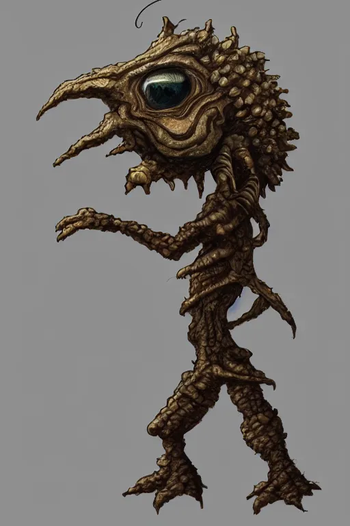 Image similar to a humanoid figure acorn monster, highly detailed, digital art, sharp focus, trending on art station, anime art style