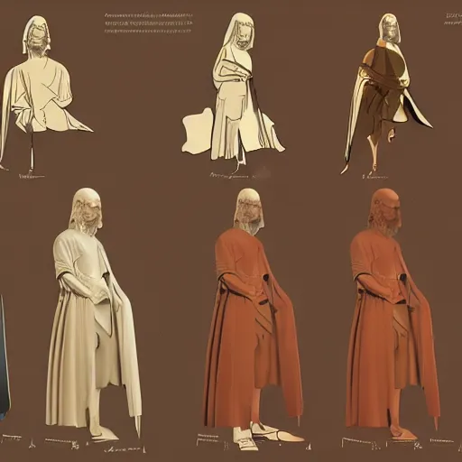 Image similar to davinci style icon set , concept art, raytracing