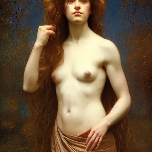 Image similar to the tree of life!!!!!! | by roberto ferri, by tom bagshaw, by j. c. leyendecker and klimt, american romanticism, artstation, cgsociety, highly detailed oil painting, very intricate, cinematic lighting, award - winning