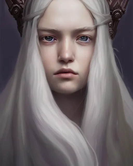 Prompt: highly detailed vfx - portrait of a gentle ghost, wonderful eyes, long hair, deep focus, d & d, fantasy, refined, elegant, high detail, digital painting, artstation, concept art, matte, clear focus, illustration, hearthstone, art from artgerm and greg rutkowski, fuji choco, victoria gavrilenko and hoang power line