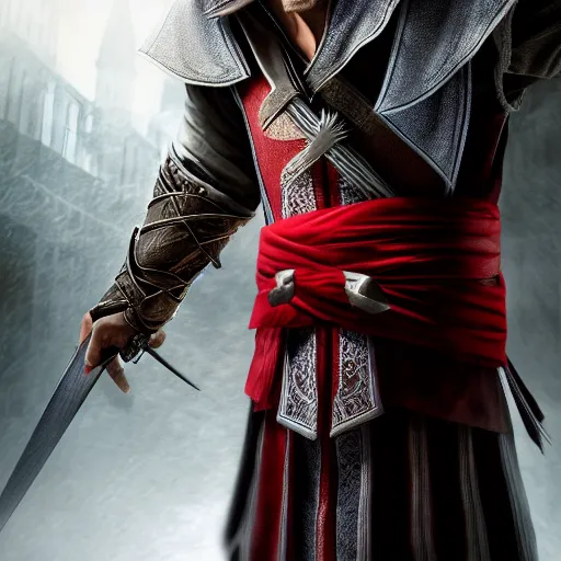 Ezio Auditore From Assassin S Creed Pose Award Stable Diffusion