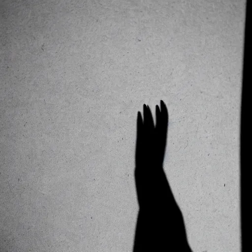 Image similar to a shadow of a women holding a cat completly im black as a silhoutte by oliver clegg