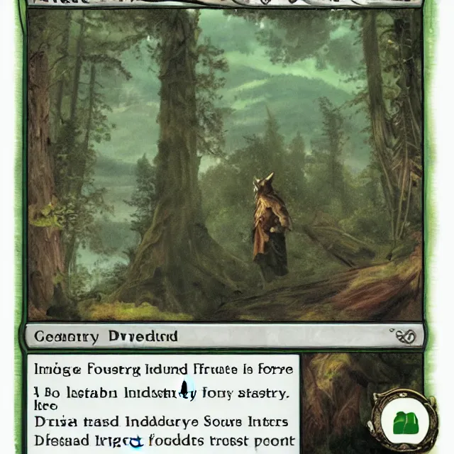 Image similar to druid protecting the forest from industry