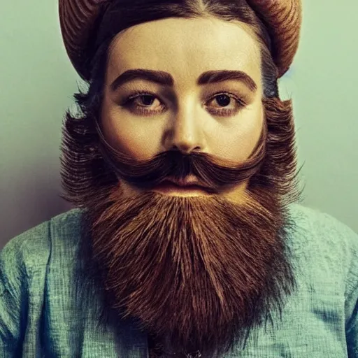 Image similar to bearded woman