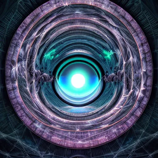 Prompt: A portal between two universes, digital art, detailed, amazing!!