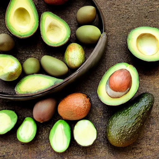 Prompt: a photo of an avocado chair, shallow focus