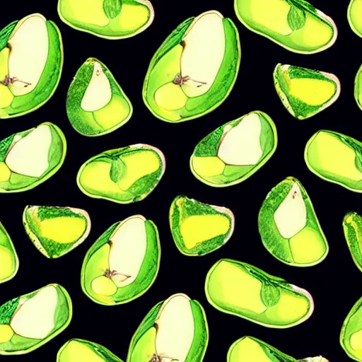 Image similar to “ avocado, repeating pattern, illustrative ”