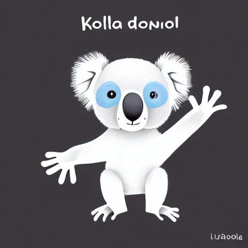 Image similar to Cute Koala Waving Hand Cartoon llustration. Isolated, Flat Cartoon Style