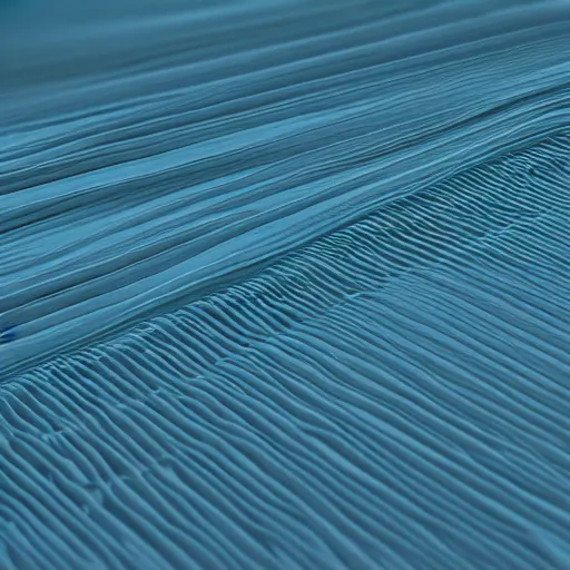 Image similar to geometric 3 d objects sea line, houdini render