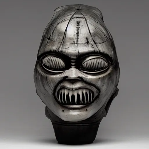 Image similar to face jug by H.R. Giger