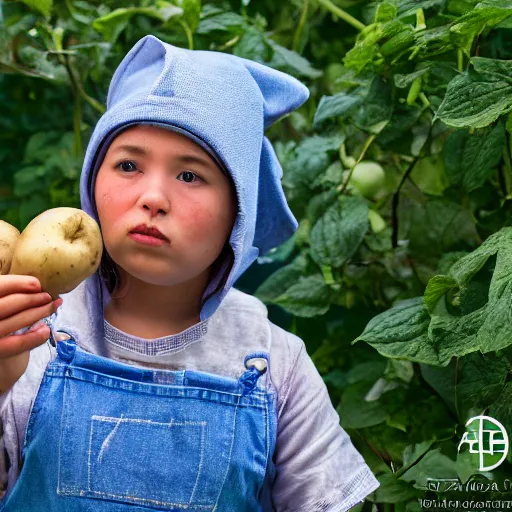 Prompt: Potato wizard, XF IQ4, 150MP, 50mm, f/1.4, ISO 200, 1/160s, natural light, Adobe Photoshop, Adobe Lightroom, DxO Photolab, polarizing filter, Sense of Depth, AI enhanced, HDR