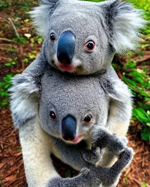 Image similar to a cute koala ninja cosplay, intricate, highly detailed, centered