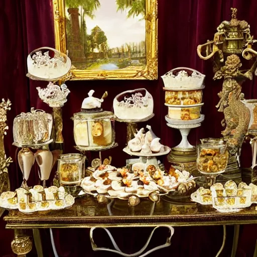 Image similar to Baroque Dessert Buffet by Carvaggio