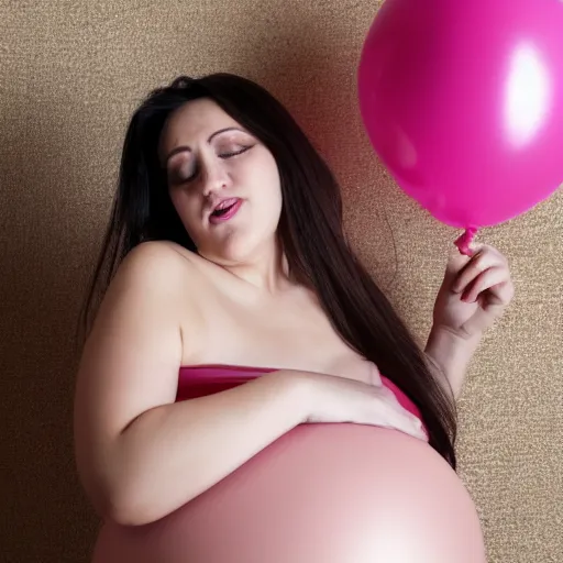 Image similar to woman with balloon body