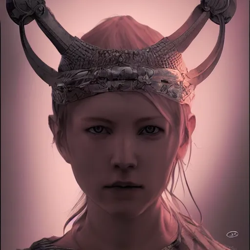 Image similar to !dream Beautiful viking princess of the world by Tsutomu Nihei, by Emil Melmoth, by stuz0r, Craig Mullins, yoji shinkawa, cross, artstation, peter morbacher, young, very attractive, pretty face, hyper detailed, very detailed, rendering by octane, shallow depth of field, uplight