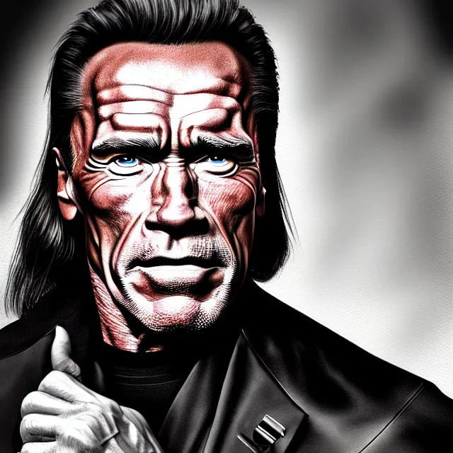 Prompt: epic professional digital portrait art of Arnold Schwarzenegger if he was Johann Sebastian Bach, ,best on artstation, cgsociety, wlop, Behance, pixiv, astonishing, impressive, outstanding, epic, cinematic, stunning, gorgeous, much detail, much wow, masterpiece.