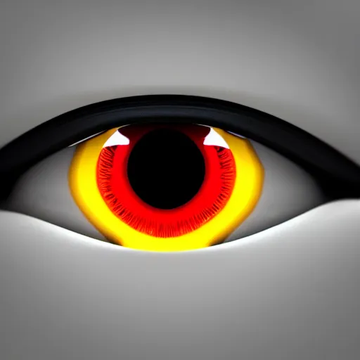 Image similar to close-up photo of a beautiful white eye with a Sharingan, Octane Render, 8k.