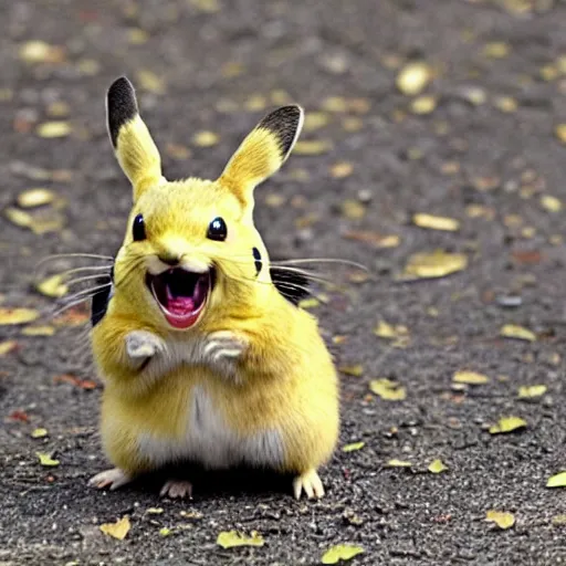 Image similar to pika screaming