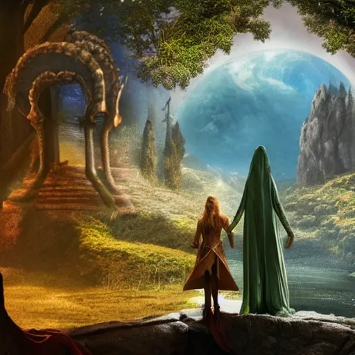 Image similar to a scene from a fantasy movie.