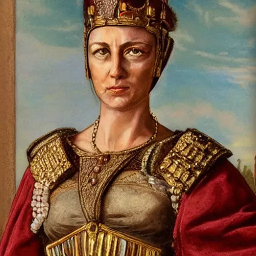 Image similar to roman empress, roman empire queen, matriarchy nation