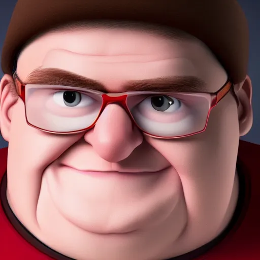 Image similar to Peter Griffin in real life, Portrait Photography, 4k UHD