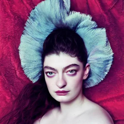 Image similar to lorde photoshoot for vogue magazine, trending on artstation