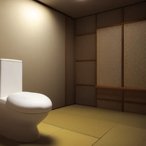 Image similar to still photo of a japanese toilet, highly detailed, photorealistic portrait, bright studio setting, studio lighting, crisp quality and light reflections, unreal engine 5 quality render