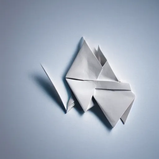 Image similar to an award winning origami, macro photography, ambient light