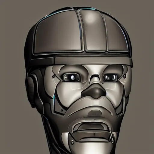 Image similar to A handsome robot that looks like Chris Hamsworth, digital art