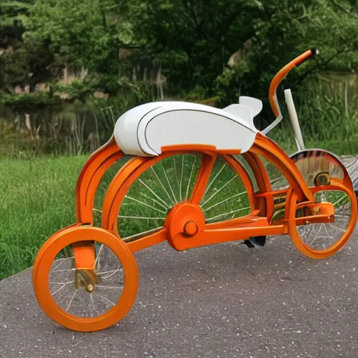 Image similar to An electrical velocipede