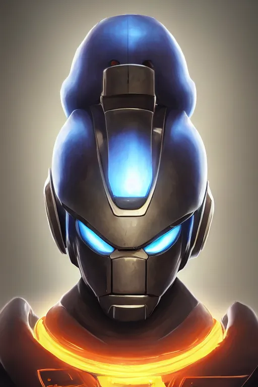 Image similar to epic mask helmet robot ninja portrait stylized as fornite style game design fanart by concept artist gervasio canda, behance hd by jesper ejsing, by rhads, makoto shinkai and lois van baarle, ilya kuvshinov, rossdraws global illumination radiating a glowing aura global illumination ray tracing hdr render in unreal engine 5