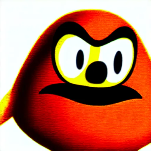 Image similar to professional illustration of dr. robotnik from sonic standing over the lorax, the lorax is making a longing face, blushing, digital drawing, dark outlines