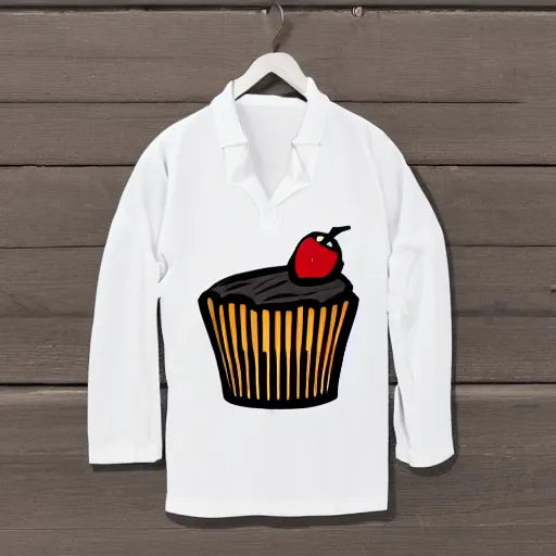 Image similar to toon cupcake on shirt