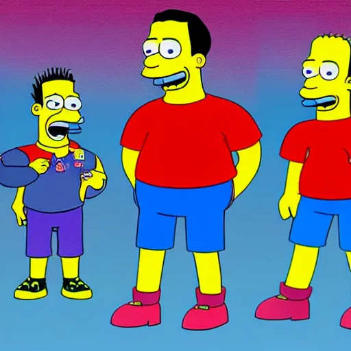 Image similar to xavi hernandez in the simpsons