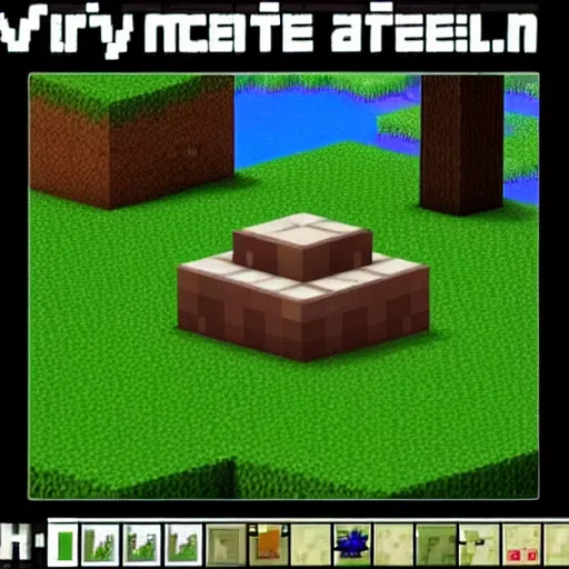 Image similar to very scary minecraft