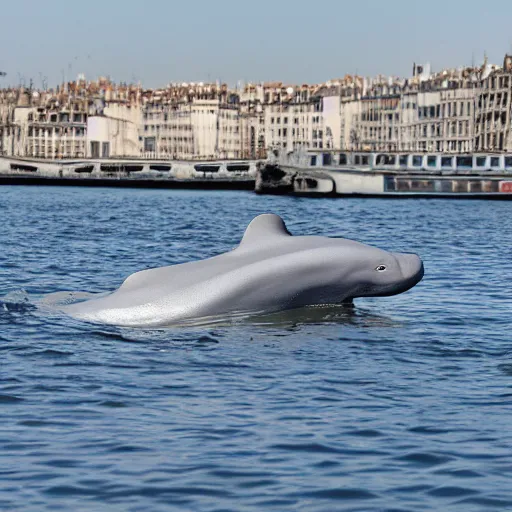 Prompt: beluga in seine