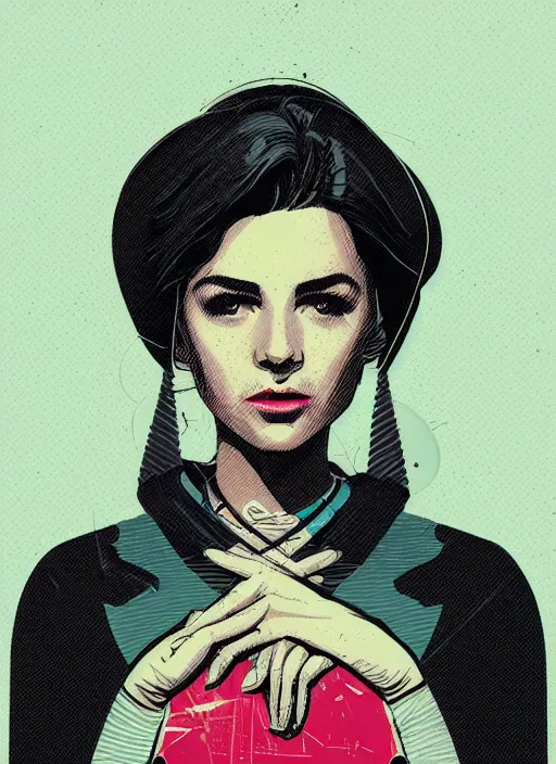 Image similar to female portrait by petros afshar, tom whalen, laurie greasley