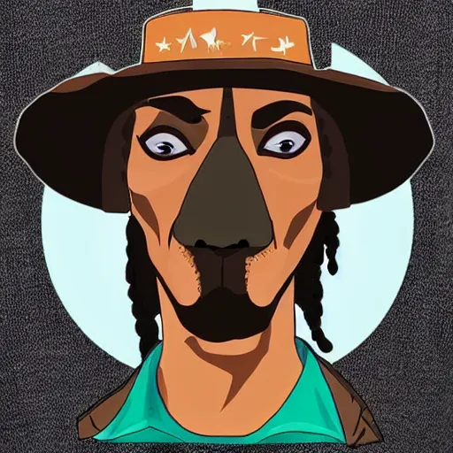 Prompt: cowboy snoop dogg