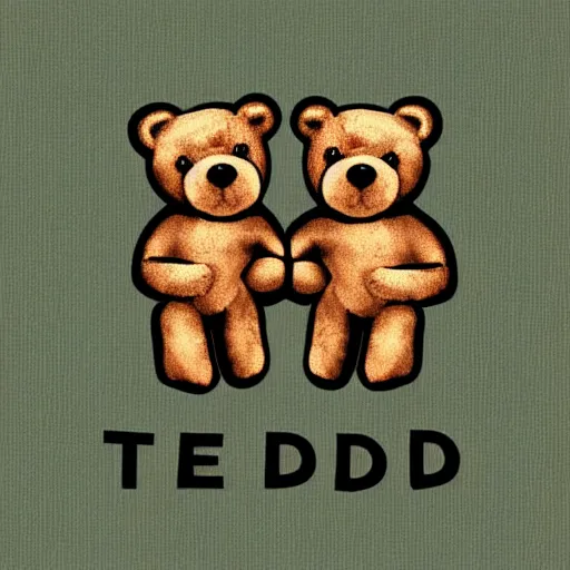 Image similar to two headed teddy bear, logo