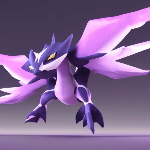 Image similar to legendary pokemon , 3d render , 4k