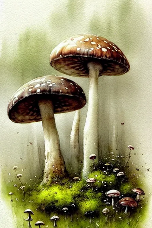 Image similar to soft muted colors!!!!!! ( ( ( ( ( ( watercolor giant flowers, giant mushrooms, moss granular dripping running. ) ) ) ) ) ) ) ) by jean baptiste monge!!!!!!!!!!!!!!!!!!!!!!!!!!!!!!