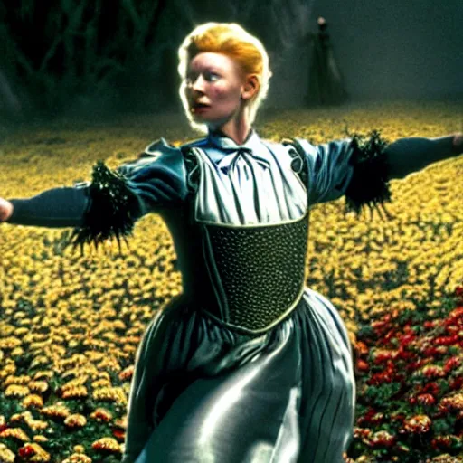 Prompt: tilda swinton in the wizard of oz