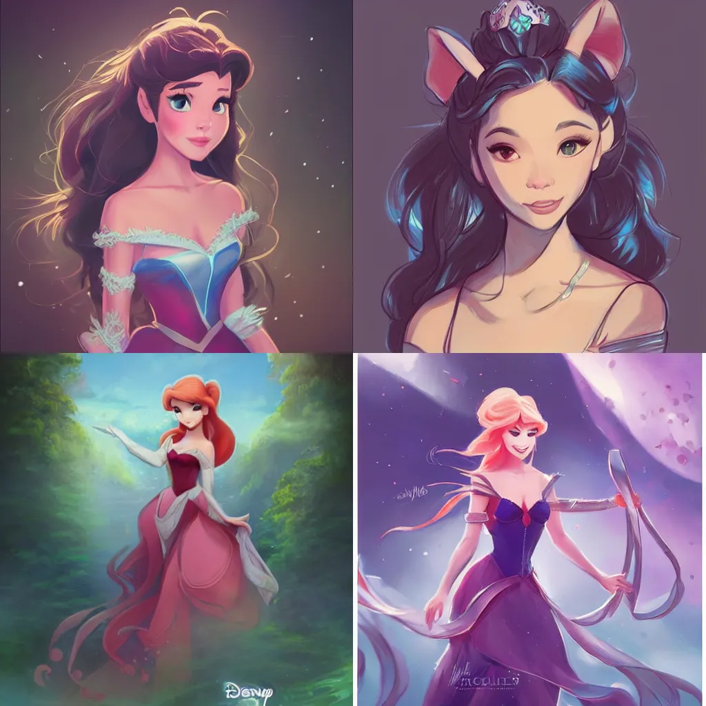 24 Disney Princess Cartoon Angel Girl Princess Diamond - Etsy Sweden